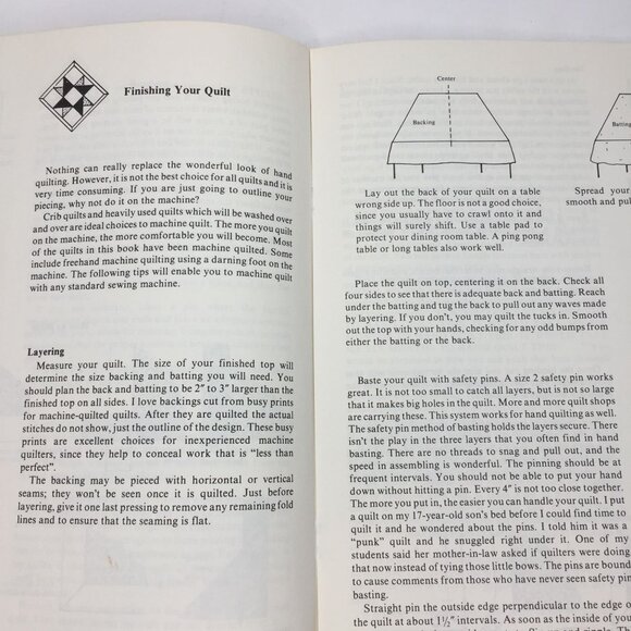 Vintage 1986 Template-Free Quiltmaking Trudie Hughes Quilting Pattern Ideas Book - Picture 6 of 11